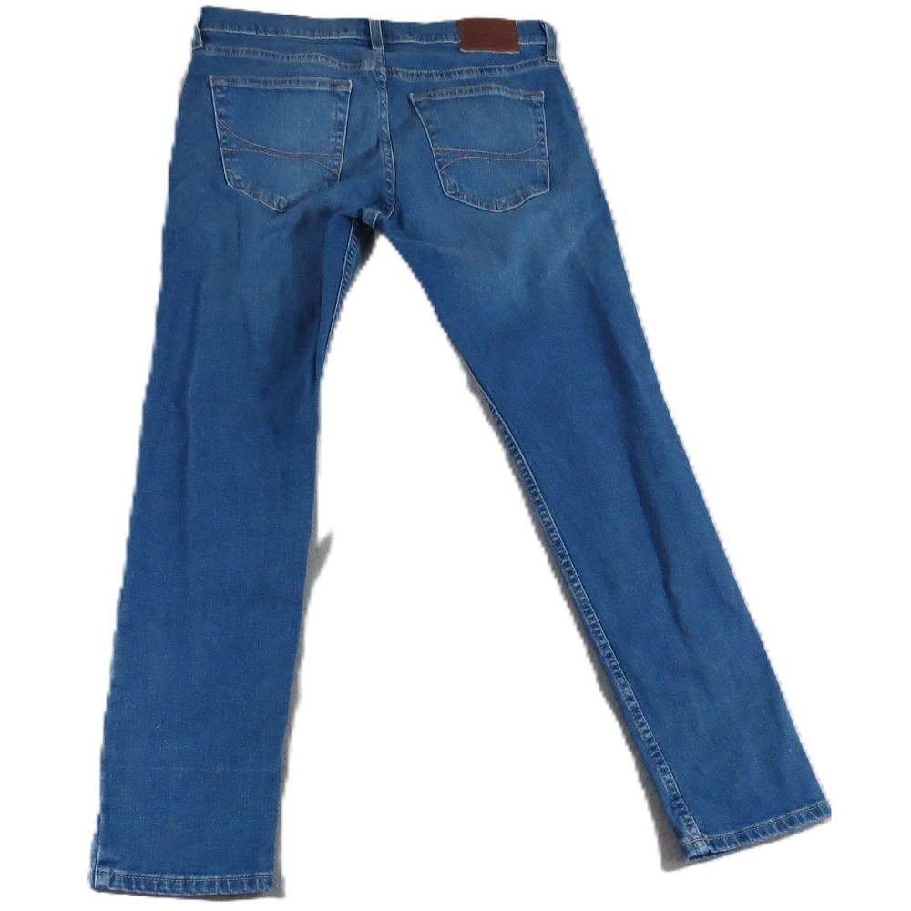 Hollister Skinny Jeans Men 31x30 Blue Epic Flex Distressed Ripped Denim Pants